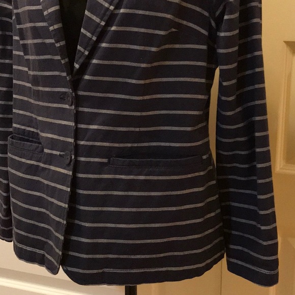 Navy/white striped blazer:Liz Claiborne – sz 10 - Picture 3 of 6